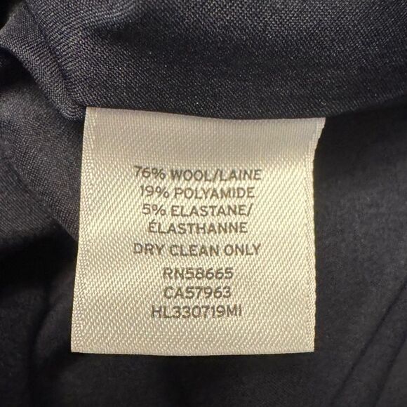 Olivia Palermo Chelsea28 Navy Wool High Waisted Wide Leg Trousers 10 Nordstrom - Picture 10 of 12